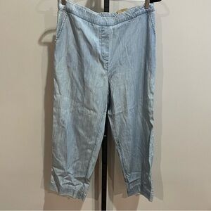 NWT Chicos Tencel Pull On Cropped Pants Size 1 (Medium)